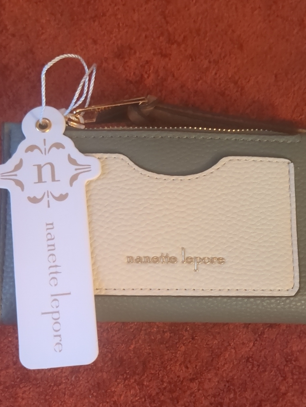 Nanette Lepore Leather Slim Card/Coin Case